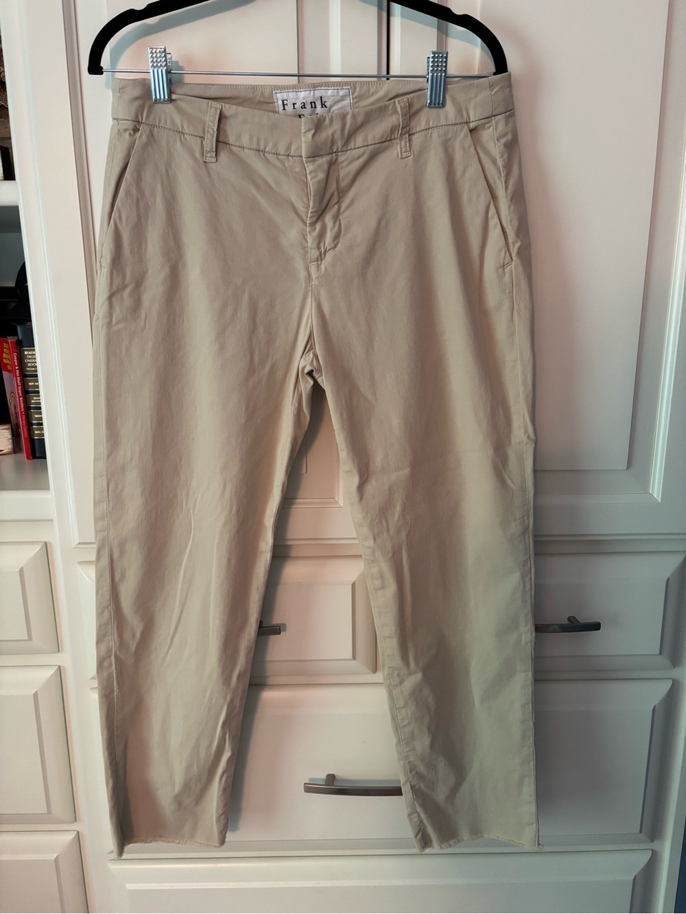 Frank & Eileen Kinsdale Twill Khaki Cropped Sailor Pants Size 6